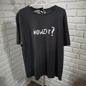 NWT Vents Brull Men's Size 2XL Grey Made in South Africa Short Sleeves T-shirt